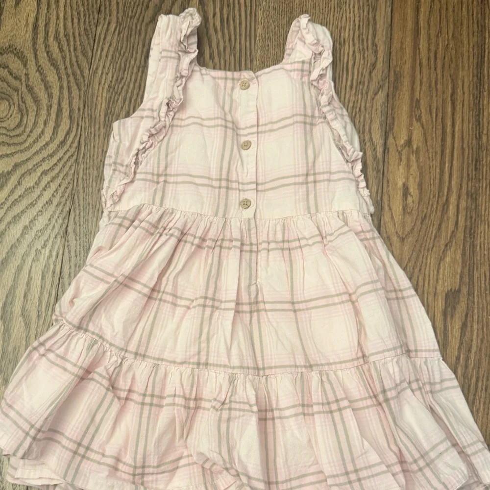 OshKosh B'gosh Plaid Pink Toddler Girls Dress Sz 3T BK